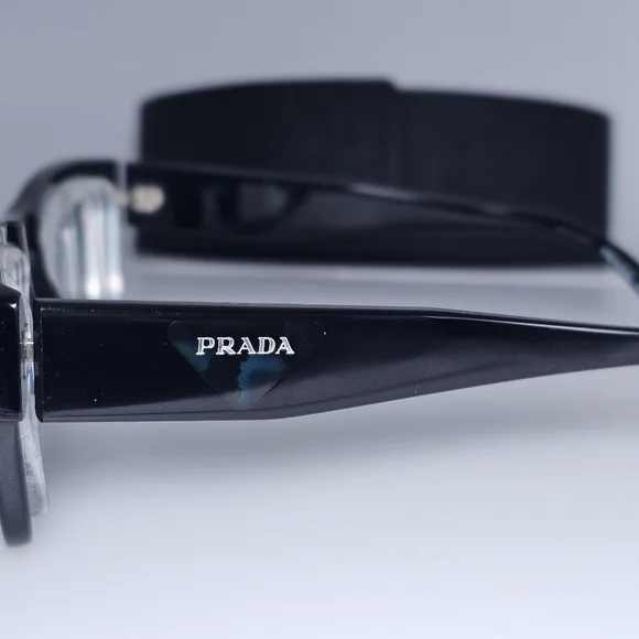 Prada Black Eyeglasses RX VPR 15Y 1AB 101 - Picture 6 of 11